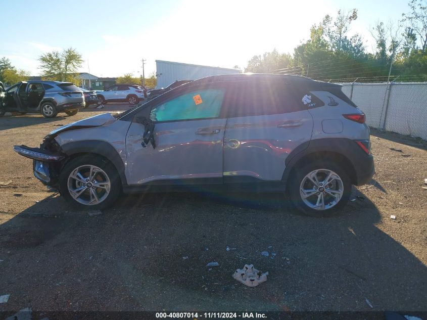 2022 Hyundai Kona Sel VIN: KM8K62AB0NU758886 Lot: 40807014