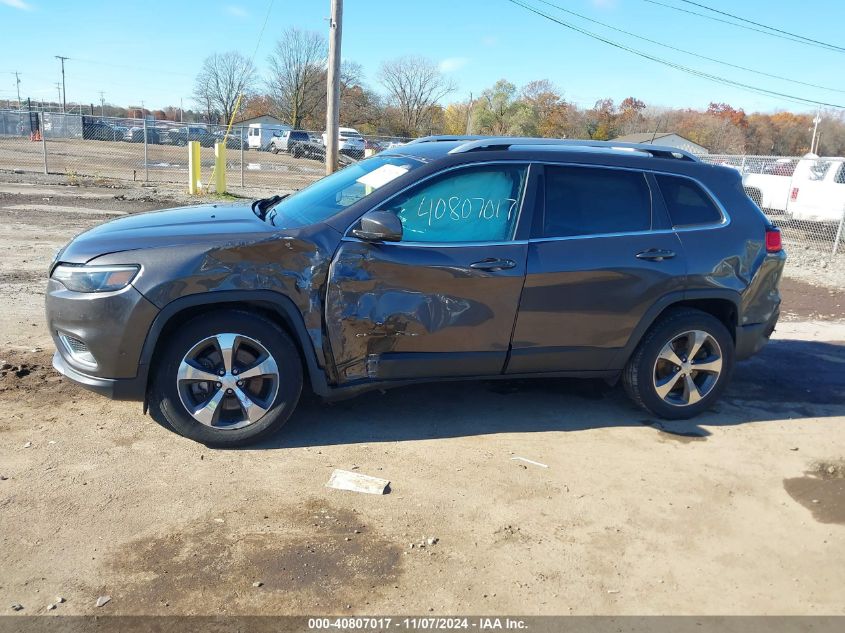 2019 Jeep Cherokee Limited 4X4 VIN: 1C4PJMDN3KD180708 Lot: 40807017