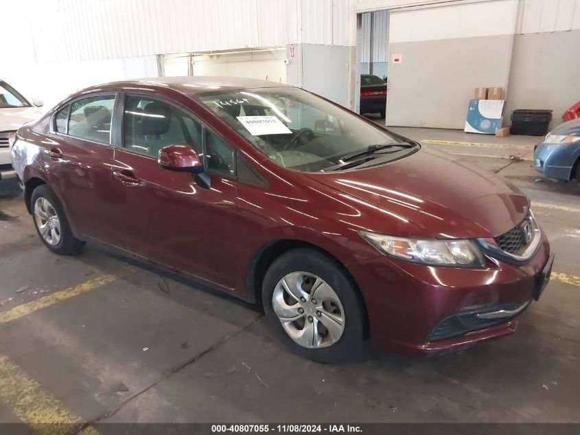 VIN 2HGFB2F54DH573750 2013 Honda Civic, LX no.1