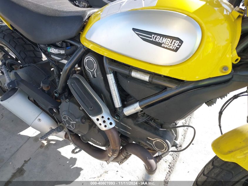 2015 Ducati Scrambler 800 VIN: ML015ANM3FT000640 Lot: 40807093