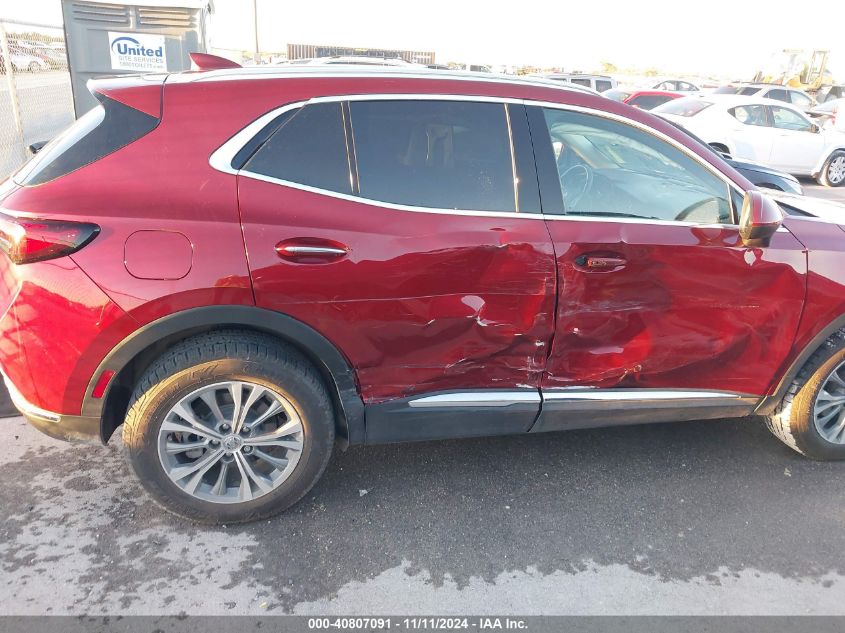 2022 Buick Envision Fwd Preferred VIN: LRBAZLR44ND137037 Lot: 40807091