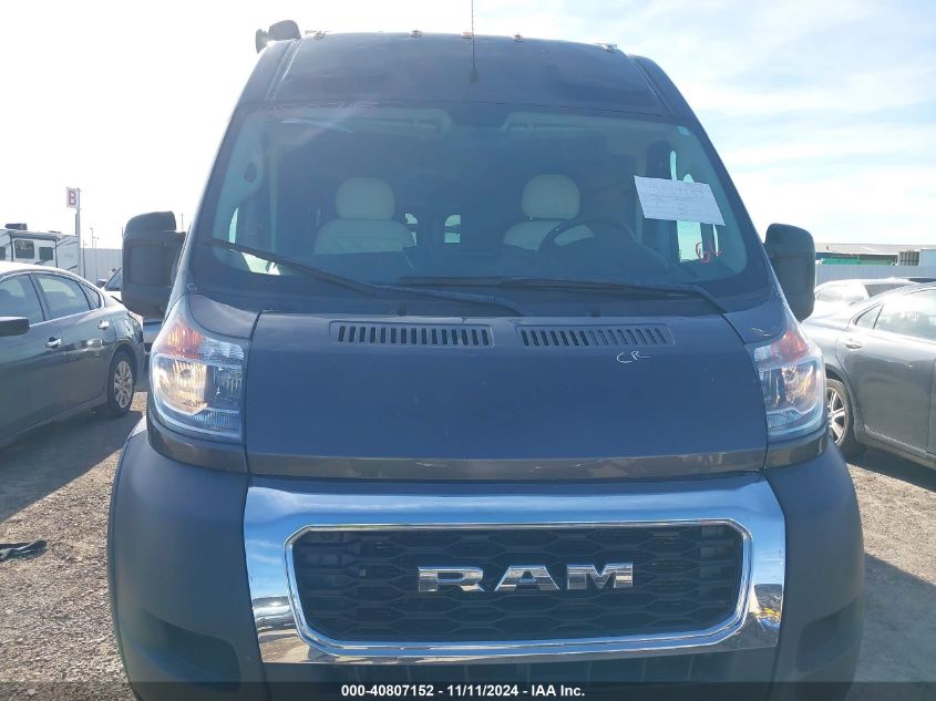 2021 Ram Promaster 3500 Window Van High Roof 159 Wb Ext VIN: 3C6MRVUG4ME504650 Lot: 40807152