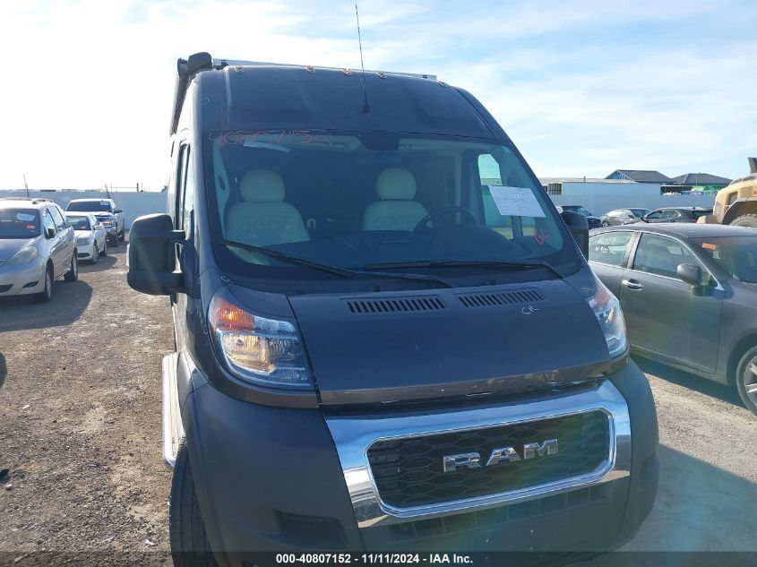 2021 Ram Promaster 3500 Window Van High Roof 159 Wb Ext VIN: 3C6MRVUG4ME504650 Lot: 40807152