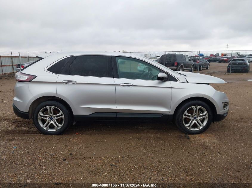 2015 Ford Edge Titanium VIN: 2FMTK3K94FBB61412 Lot: 40807156