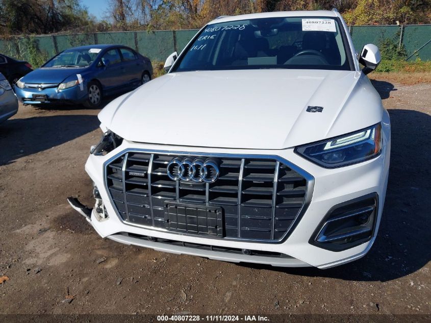 2021 Audi Q5 Premium Plus 45 Tfsi Quattro S Tronic VIN: WA1BAAFY5M2070011 Lot: 40807228