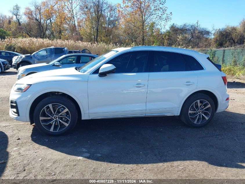 2021 Audi Q5 Premium Plus 45 Tfsi Quattro S Tronic VIN: WA1BAAFY5M2070011 Lot: 40807228