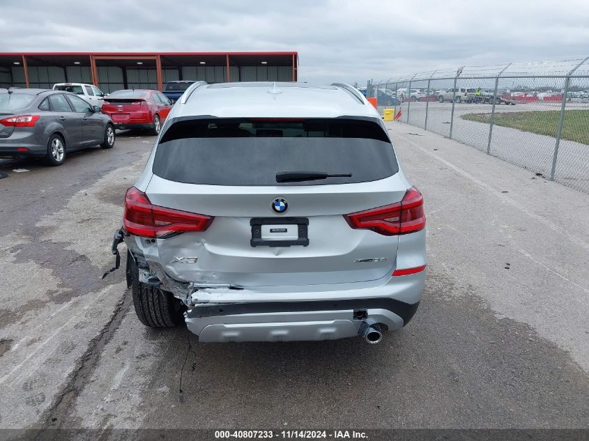 2021 BMW X3 xDrive30I VIN: 5UXTY5C04M9G99120 Lot: 40807233