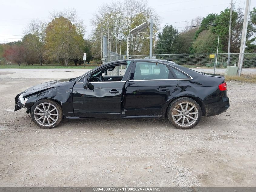 2014 Audi A4 2.0T Premium VIN: WAUEFAFL1EN013830 Lot: 40807293