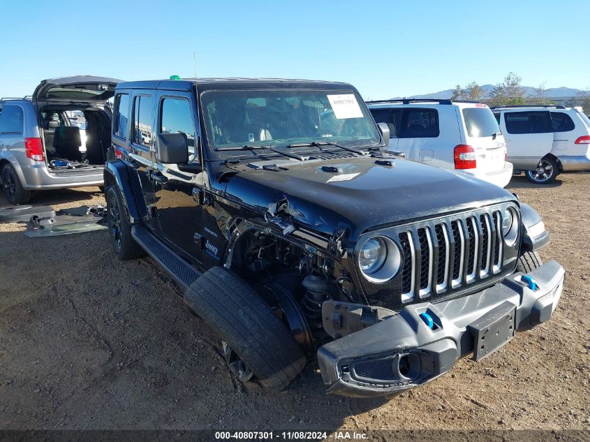 2023 Jeep Wrangler 4Xe Sahara 4X4 VIN: 1C4JJXP65PW552864 Lot: 40807301