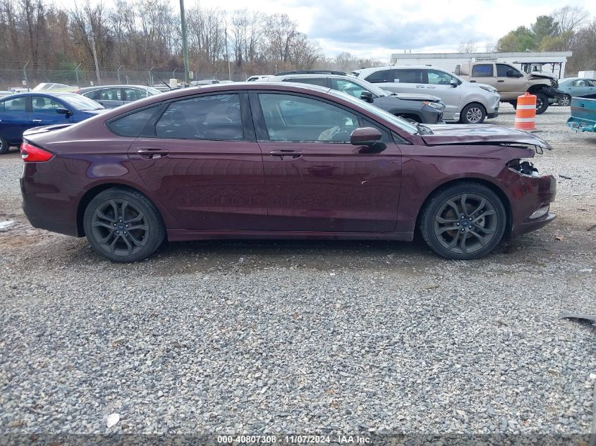 2018 Ford Fusion Se VIN: 3FA6P0HD7JR184485 Lot: 40807308