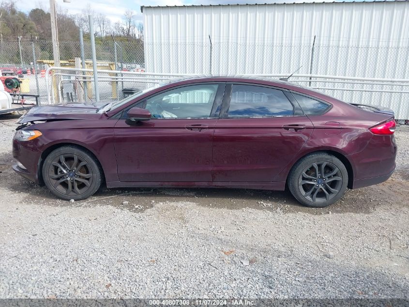 2018 Ford Fusion Se VIN: 3FA6P0HD7JR184485 Lot: 40807308