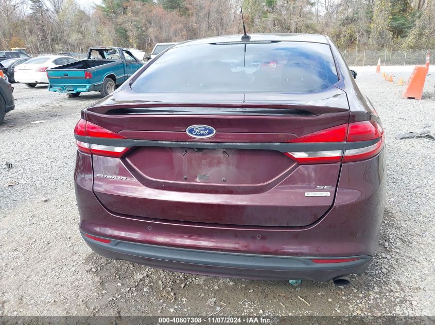 2018 Ford Fusion Se VIN: 3FA6P0HD7JR184485 Lot: 40807308