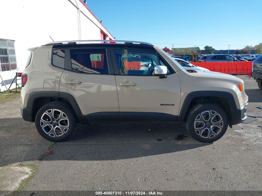 2015 Jeep Renegade Limited VIN: ZACCJBDT3FPB79499 Lot: 40807310