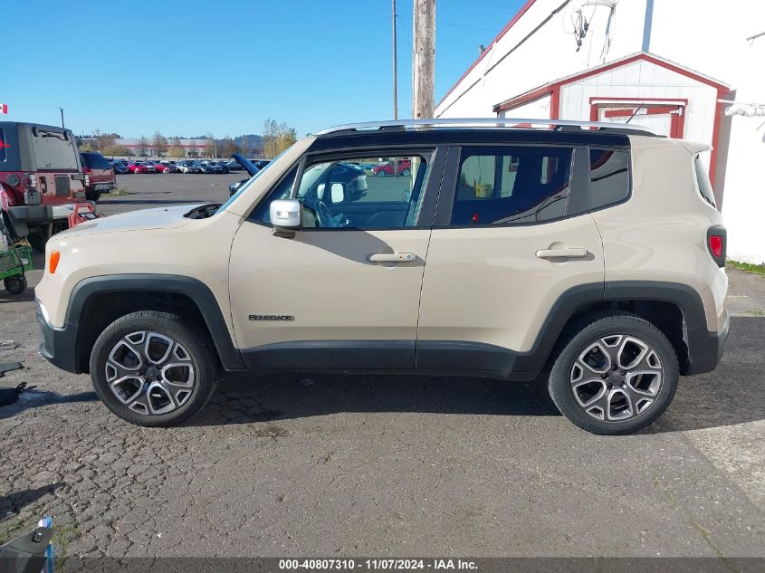 2015 Jeep Renegade Limited VIN: ZACCJBDT3FPB79499 Lot: 40807310