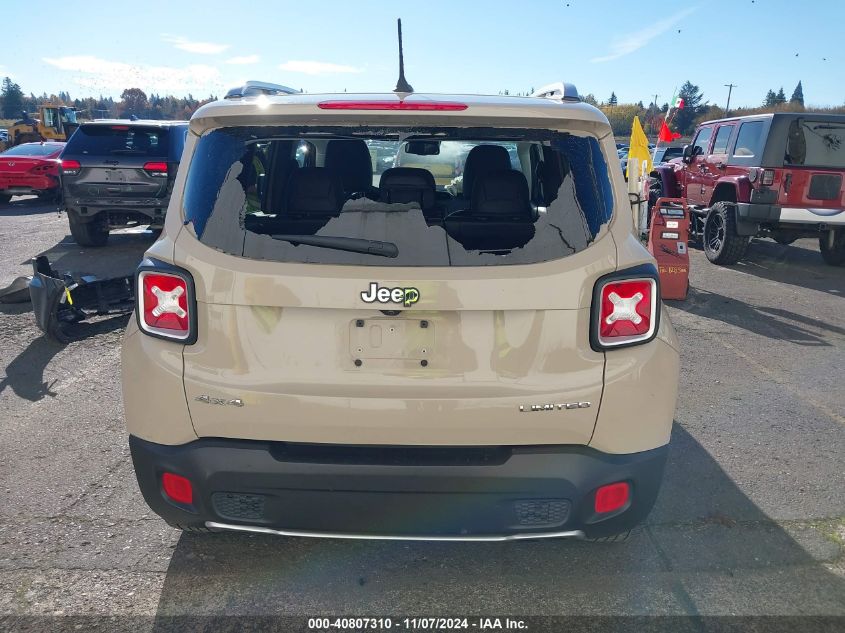 2015 Jeep Renegade Limited VIN: ZACCJBDT3FPB79499 Lot: 40807310