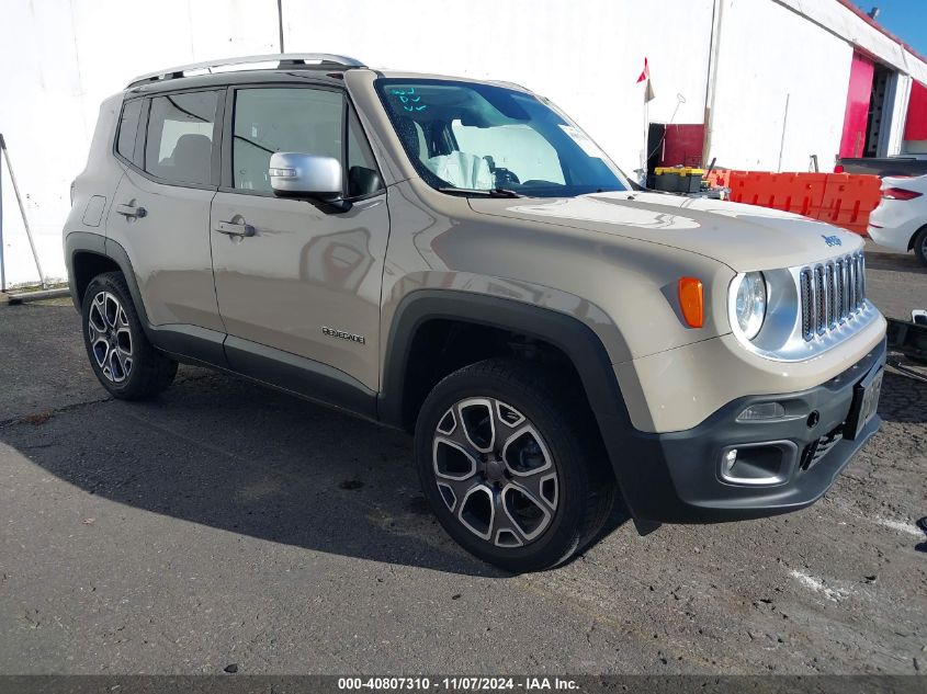 VIN ZACCJBDT3FPB79499 2015 Jeep Renegade, Limited no.1