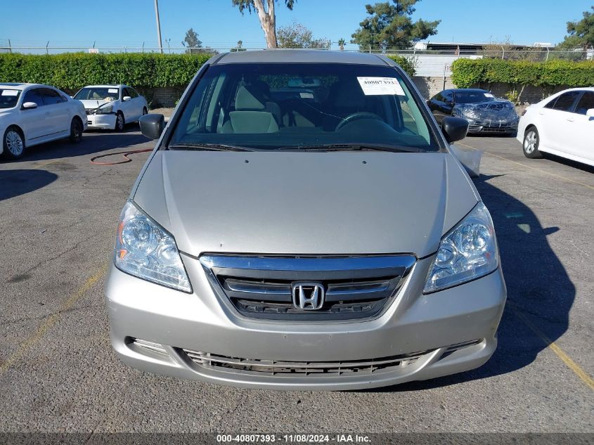 2006 Honda Odyssey Lx VIN: 5FNRL38216B071627 Lot: 40807393