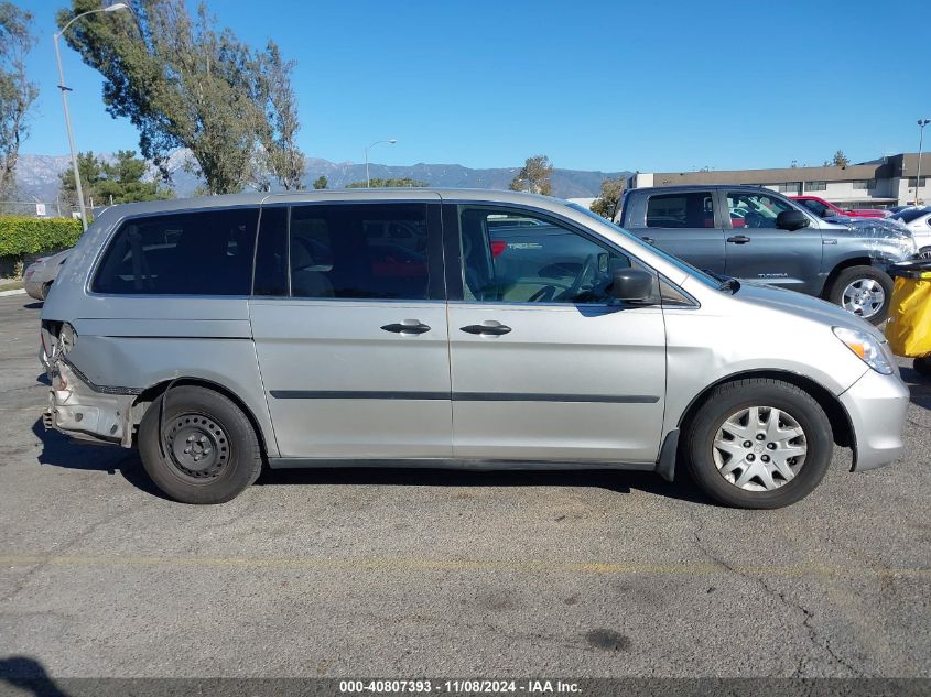 2006 Honda Odyssey Lx VIN: 5FNRL38216B071627 Lot: 40807393