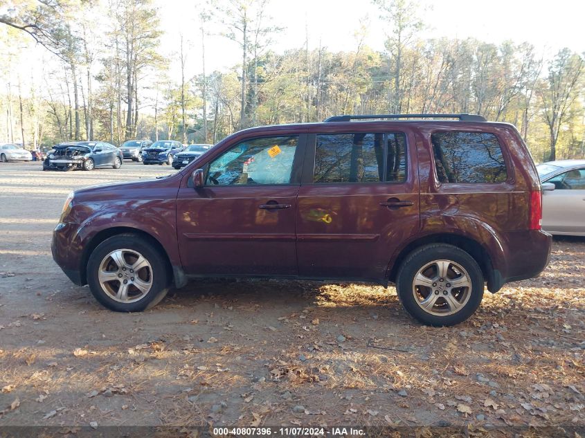 2012 Honda Pilot Ex VIN: 5FNYF3H43CB039259 Lot: 40807396