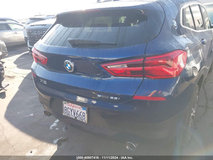 2018 BMW X2 Sdrive28I VIN: WBXYJ3C36JEP76261 Lot: 40807416