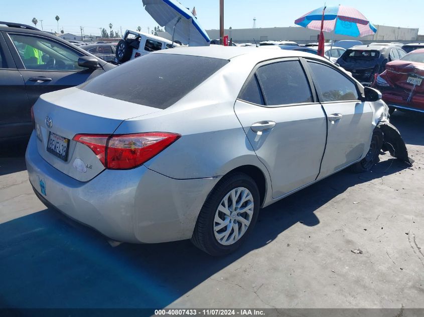 2018 Toyota Corolla Le VIN: 5YFBURHE4JP834832 Lot: 40807433