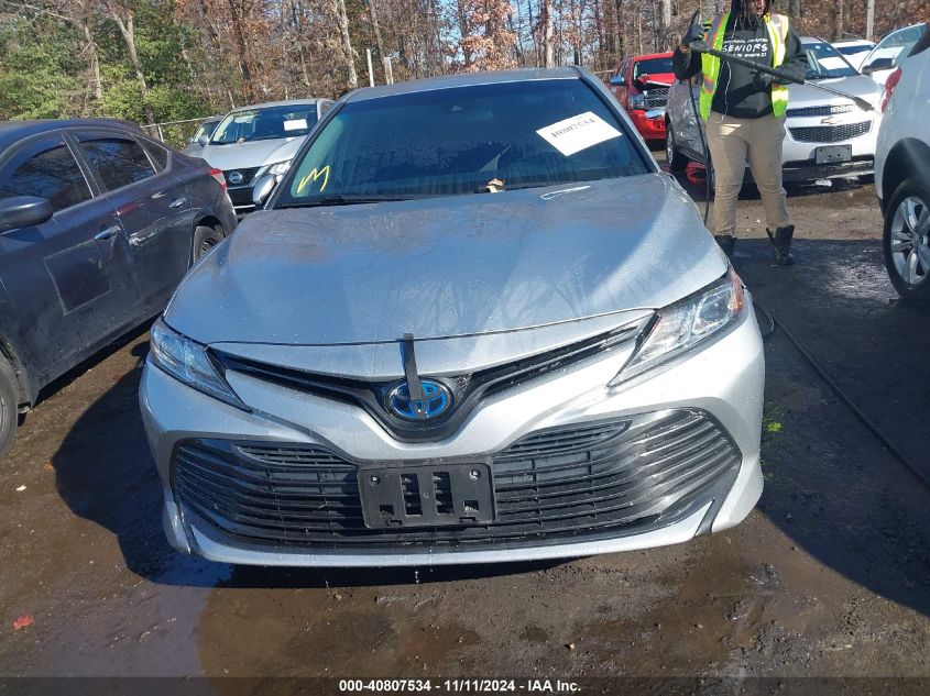 2019 Toyota Camry Hybrid Le VIN: 4T1B31HK6KU516916 Lot: 40807534