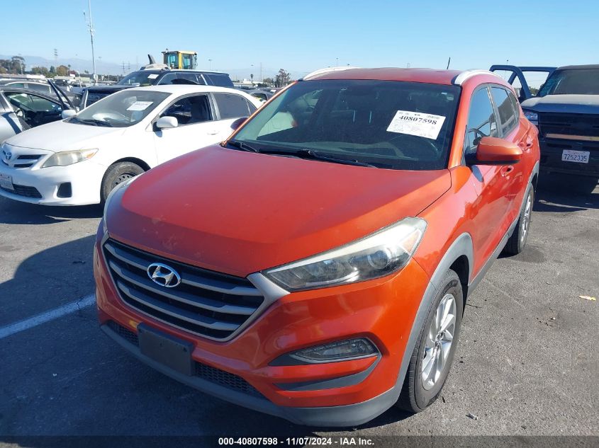 2016 Hyundai Tucson Se VIN: KM8J33A46GU239341 Lot: 40807598