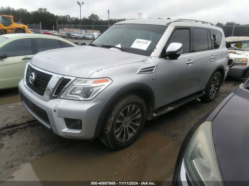 VIN JN8AY2ND7K9087578 2019 Nissan Armada, SL no.2