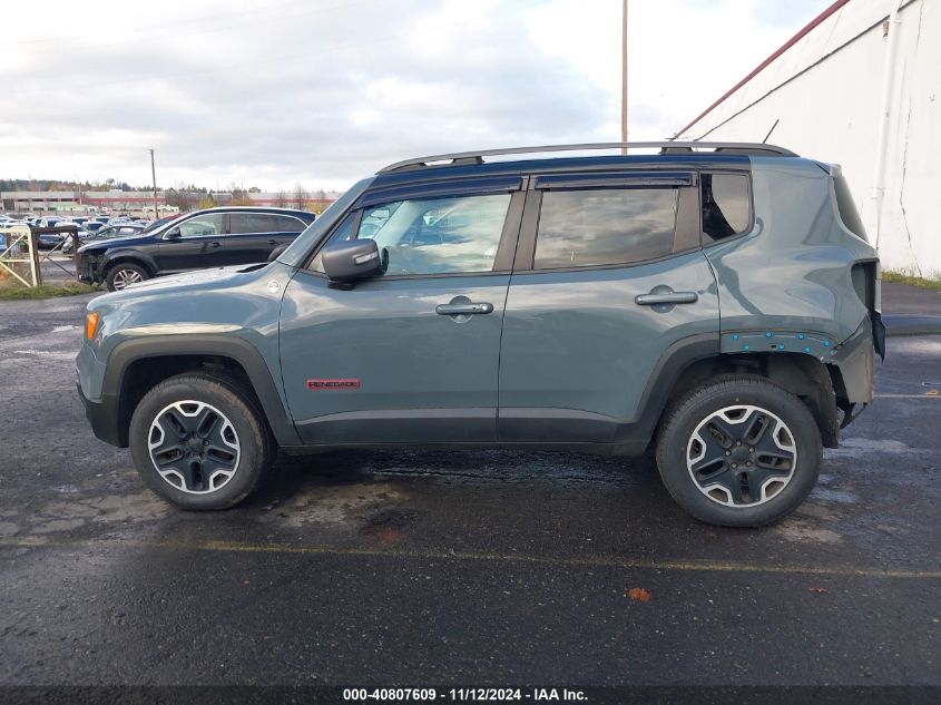 2015 Jeep Renegade Trailhawk VIN: ZACCJBCT9FPB92856 Lot: 40807609