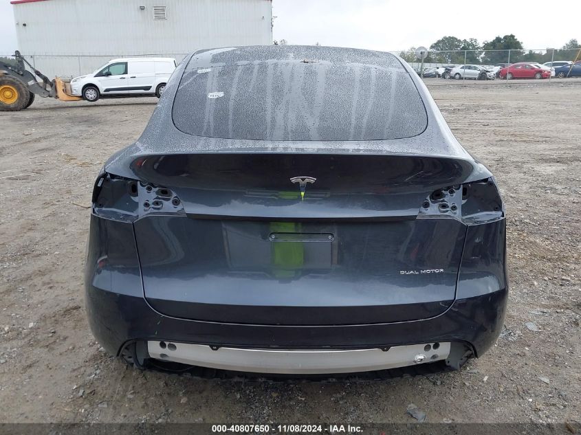 2024 Tesla Model Y Long Range Dual Motor All-Wheel Drive VIN: 7SAYGDEE8RA275298 Lot: 40807650