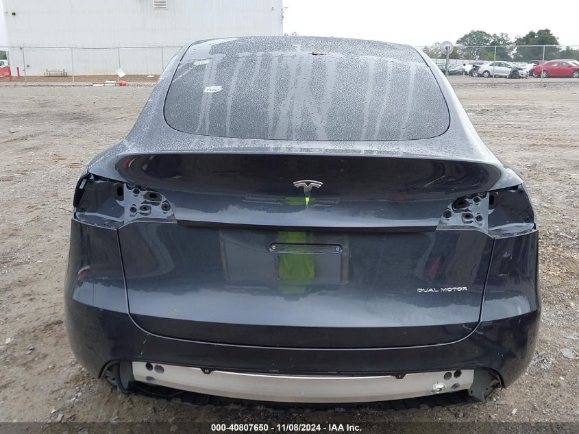 2024 Tesla Model Y Long Range Dual Motor All-Wheel Drive VIN: 7SAYGDEE8RA275298 Lot: 40807650