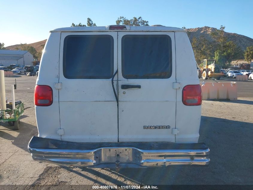 1997 Dodge Ram Van 3500 Ambulance Conversion/Commercial VIN: 2B7KB31Z6VK514376 Lot: 40807676