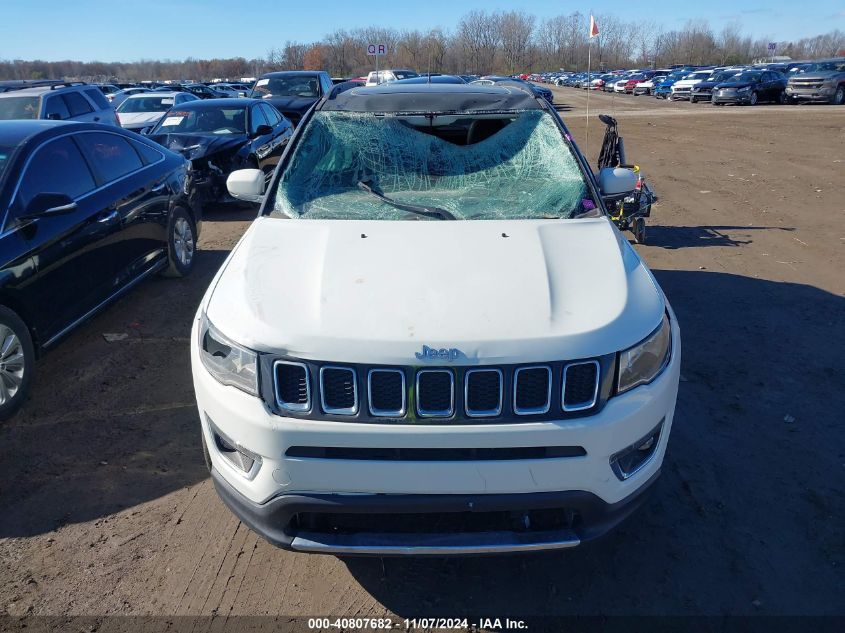 2019 Jeep Compass Limited 4X4 VIN: 3C4NJDCBXKT826707 Lot: 40807682