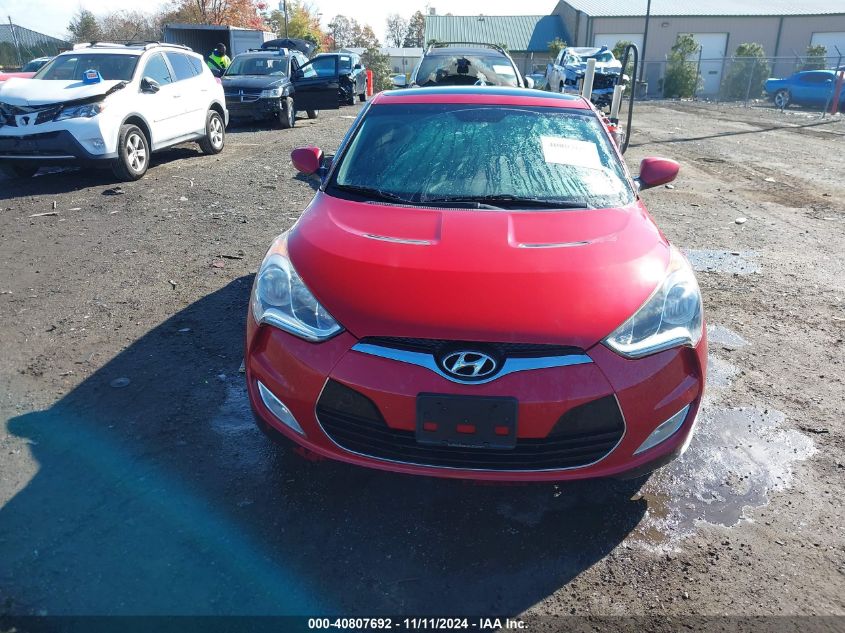 2014 HYUNDAI VELOSTER BASE W/BLACK - KMHTC6AD8EU184110