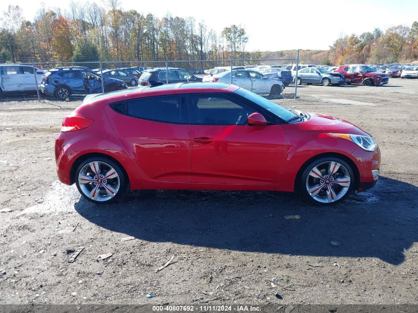 2014 HYUNDAI VELOSTER BASE W/BLACK - KMHTC6AD8EU184110