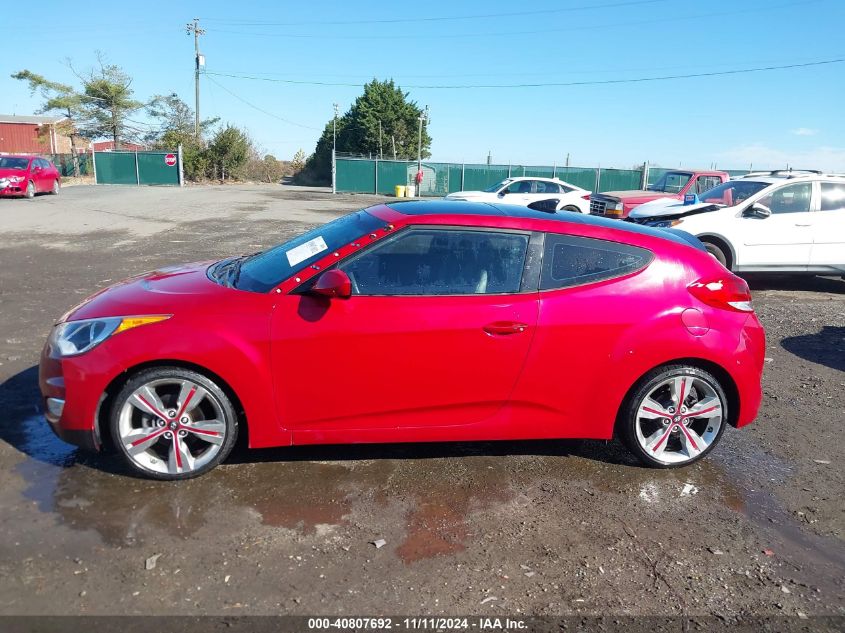 2014 HYUNDAI VELOSTER BASE W/BLACK - KMHTC6AD8EU184110