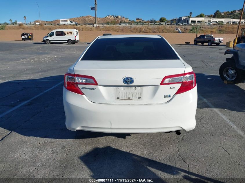 2013 Toyota Camry Hybrid Le VIN: 4T1BD1FK2DU073702 Lot: 40807711