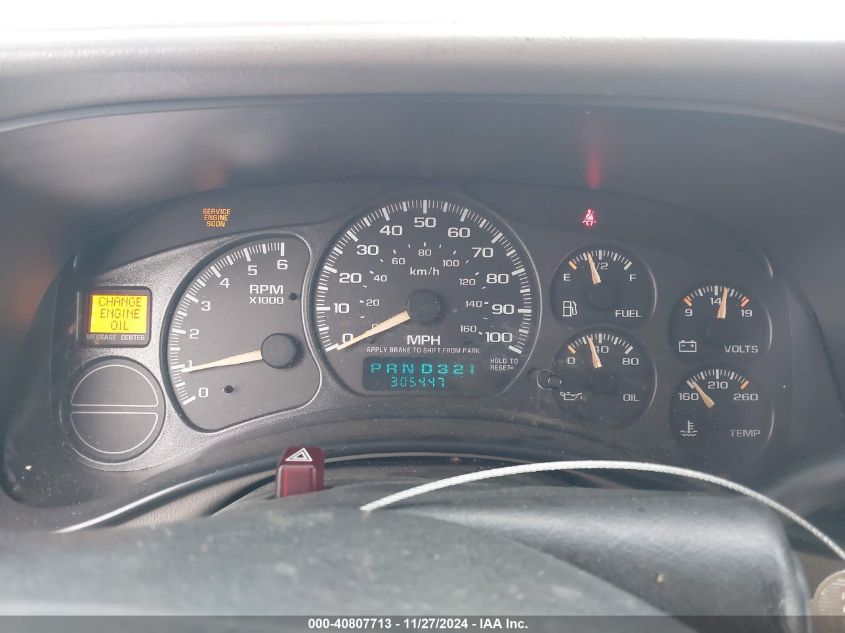 2002 Chevrolet Tahoe Ls VIN: 1GNEC13ZX2R177500 Lot: 40807713