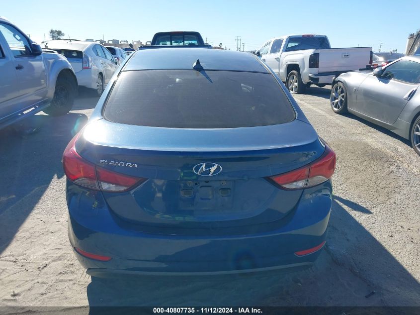 2016 Hyundai Elantra Se VIN: KMHDH4AE2GU483310 Lot: 40807735