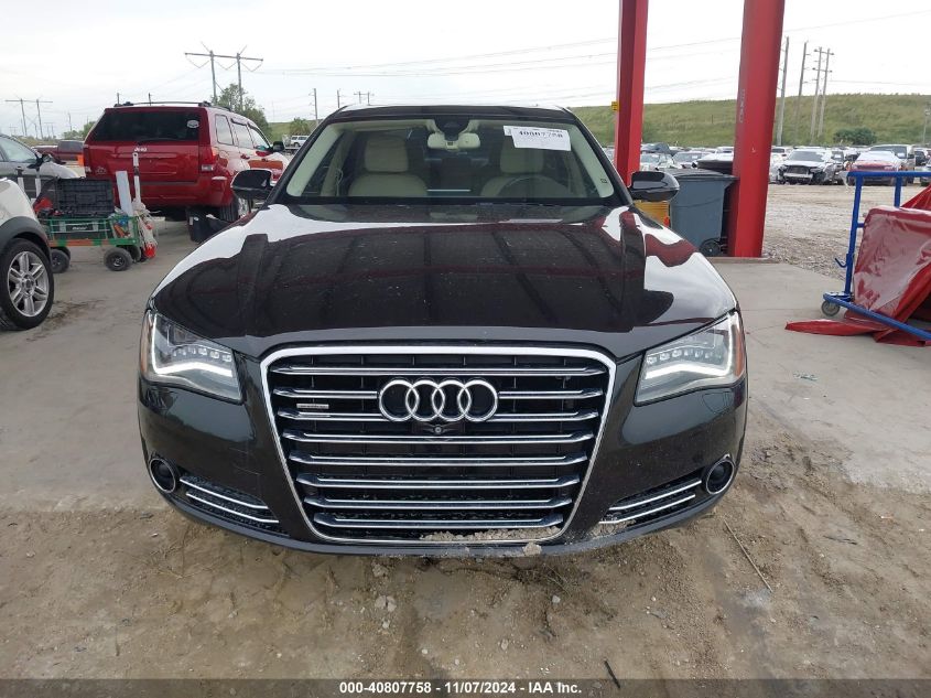 2013 Audi A8 L 3.0T VIN: WAURGAFD3DN019392 Lot: 40807758