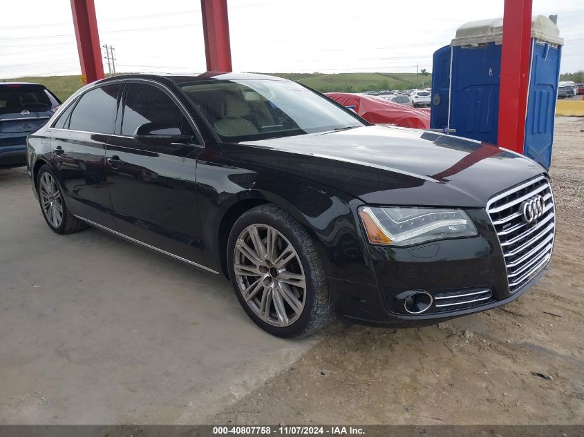 2013 Audi A8 L 3.0T VIN: WAURGAFD3DN019392 Lot: 40807758