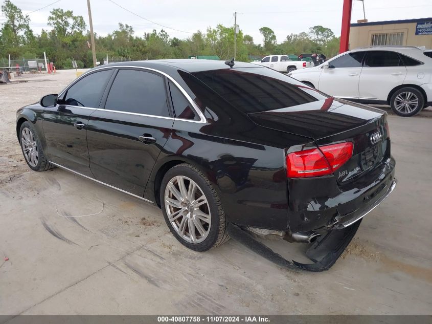 2013 Audi A8 L 3.0T VIN: WAURGAFD3DN019392 Lot: 40807758