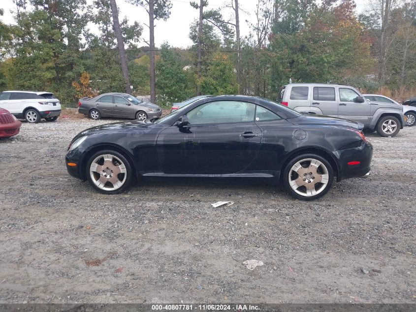 2005 Lexus Sc 430 VIN: JTHFN48Y550062593 Lot: 40807781