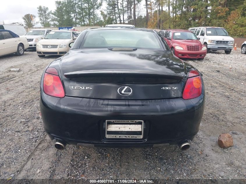 2005 Lexus Sc 430 VIN: JTHFN48Y550062593 Lot: 40807781