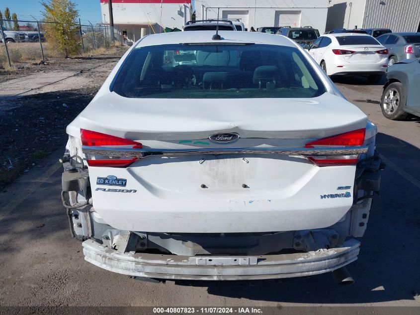 2017 Ford Fusion Hybrid Se VIN: 3FA6P0LU2HR316344 Lot: 40807823