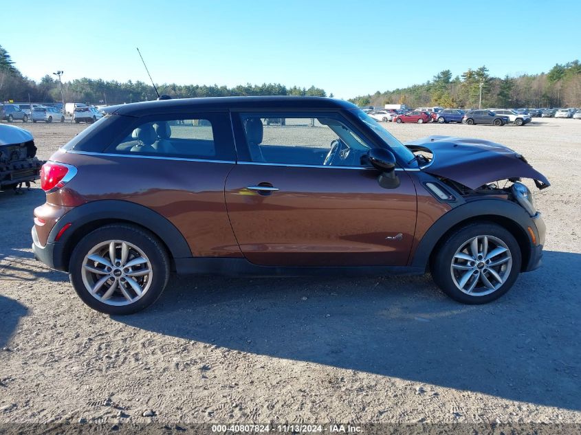 2013 Mini Paceman Cooper S VIN: WMWSS7C56DWN71558 Lot: 40807824