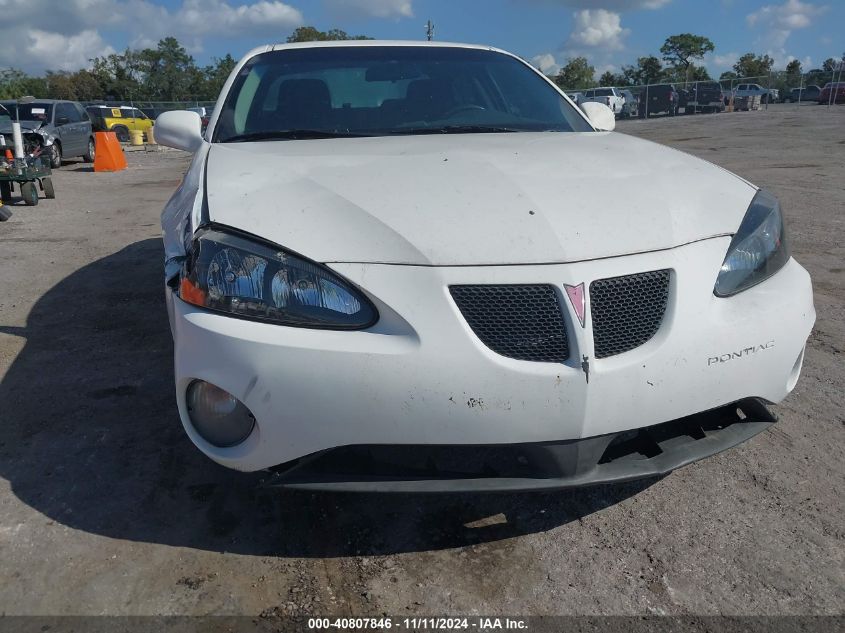 2006 Pontiac Grand Prix VIN: 2G2WP552861205208 Lot: 40807846