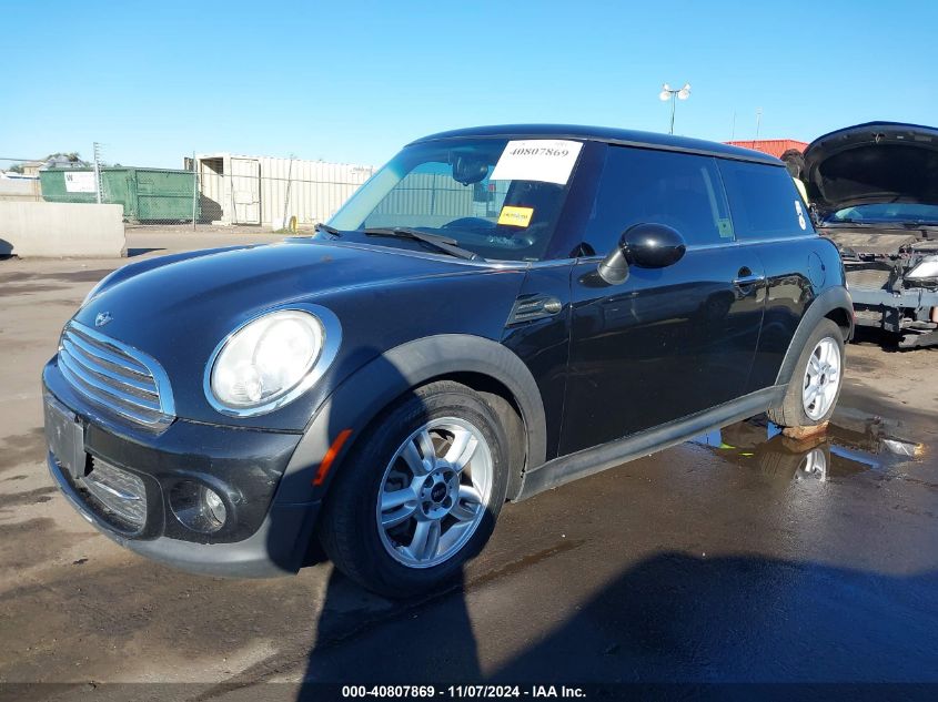 2012 Mini Cooper VIN: WMWSU3C5XCT263389 Lot: 40807869