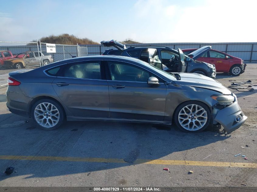 2013 Ford Fusion Titanium VIN: 3FA6P0D91DR254052 Lot: 40807929