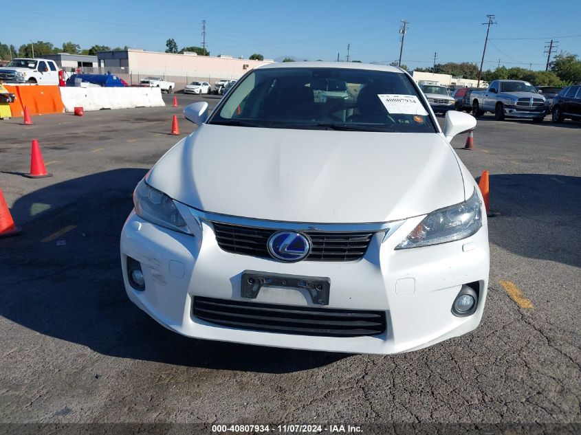 2012 Lexus Ct 200H Premium VIN: JTHKD5BH4C2068242 Lot: 40807934